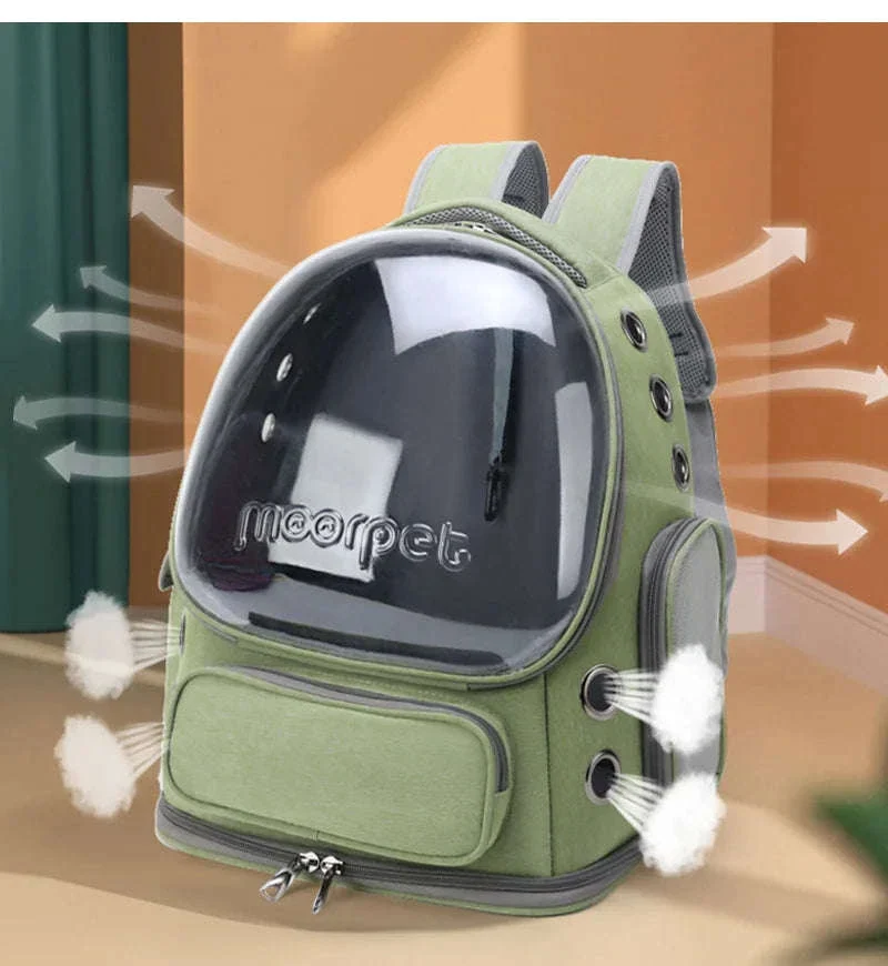 Transparent Pet Carrier Backpack for Cats and Small Dogs - Image 9