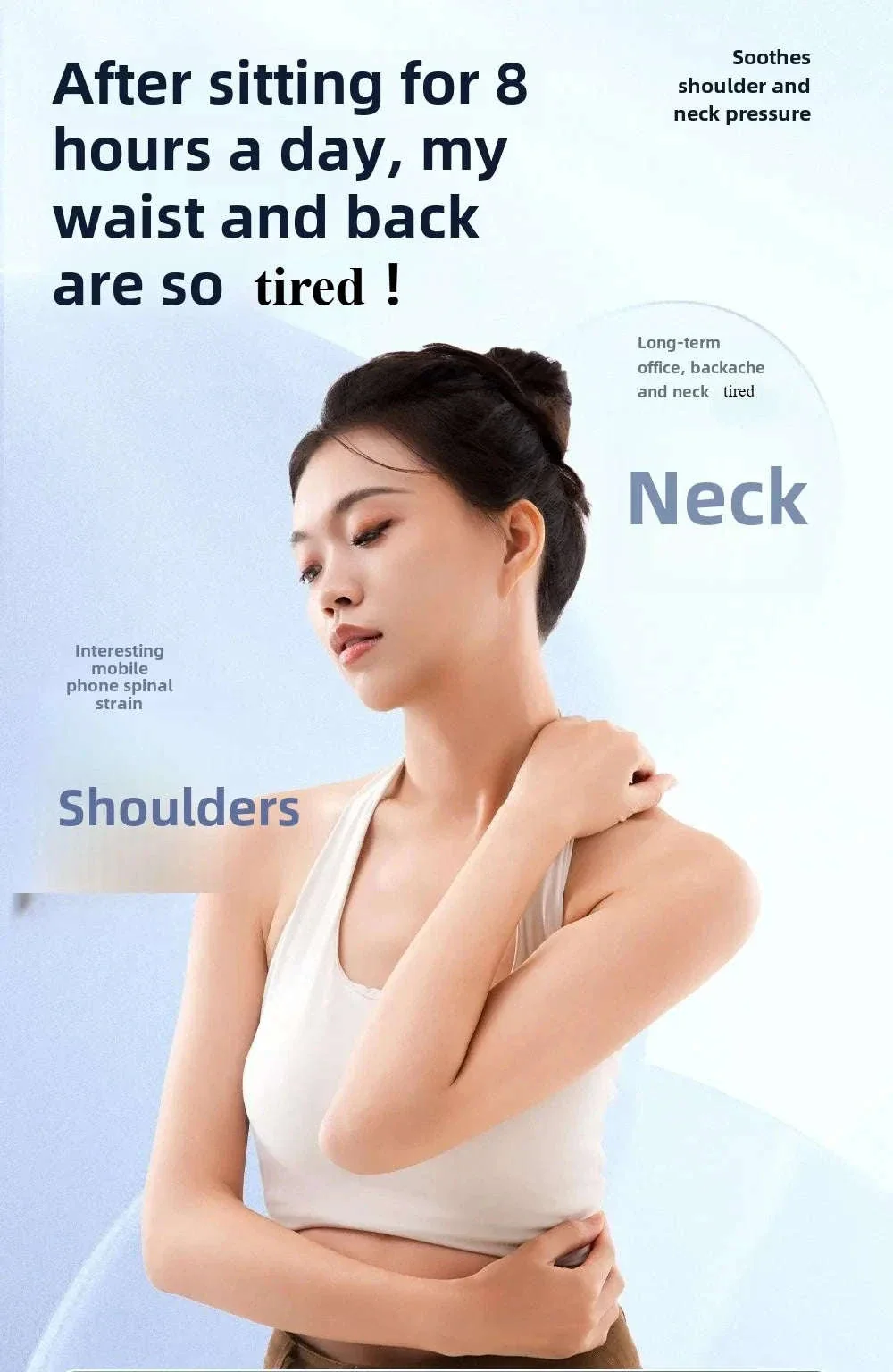 Wireless Shiatsu Massage Pillow for Neck, Back & Everyday Relief - Image 8