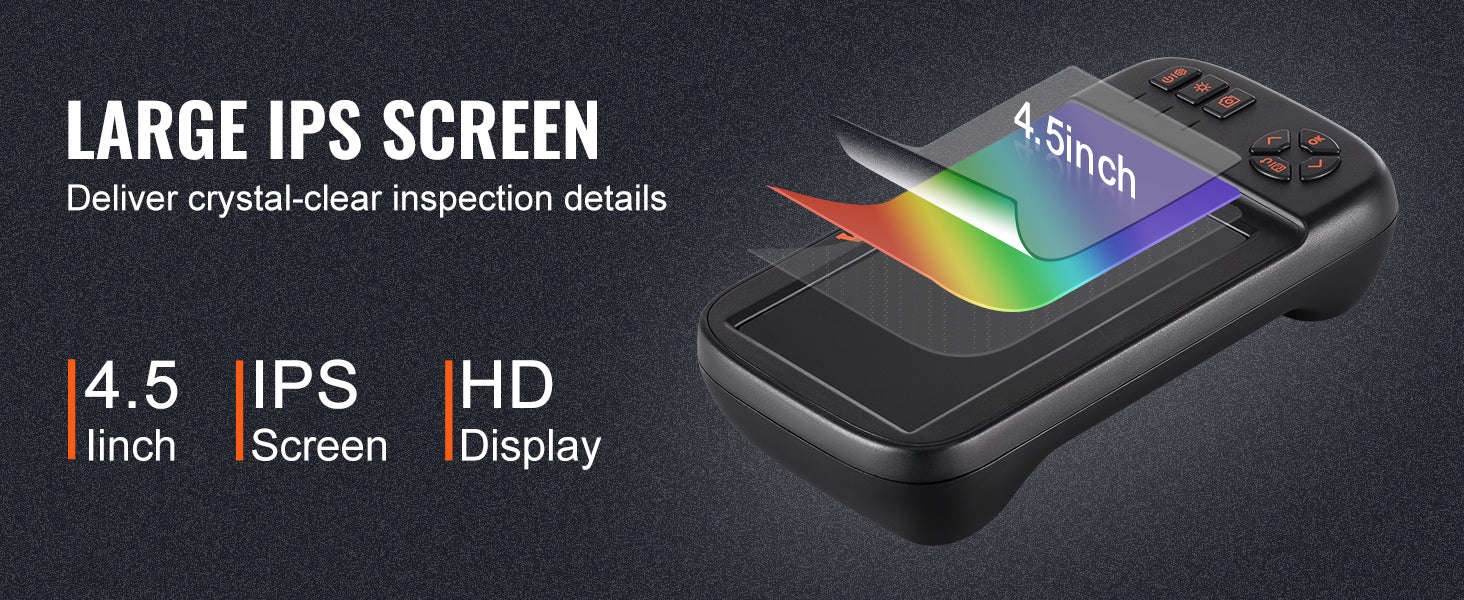 Triple Lens Borescope Camera 1080P with 4.5" Screen & 16.4ft Cable - Image 12