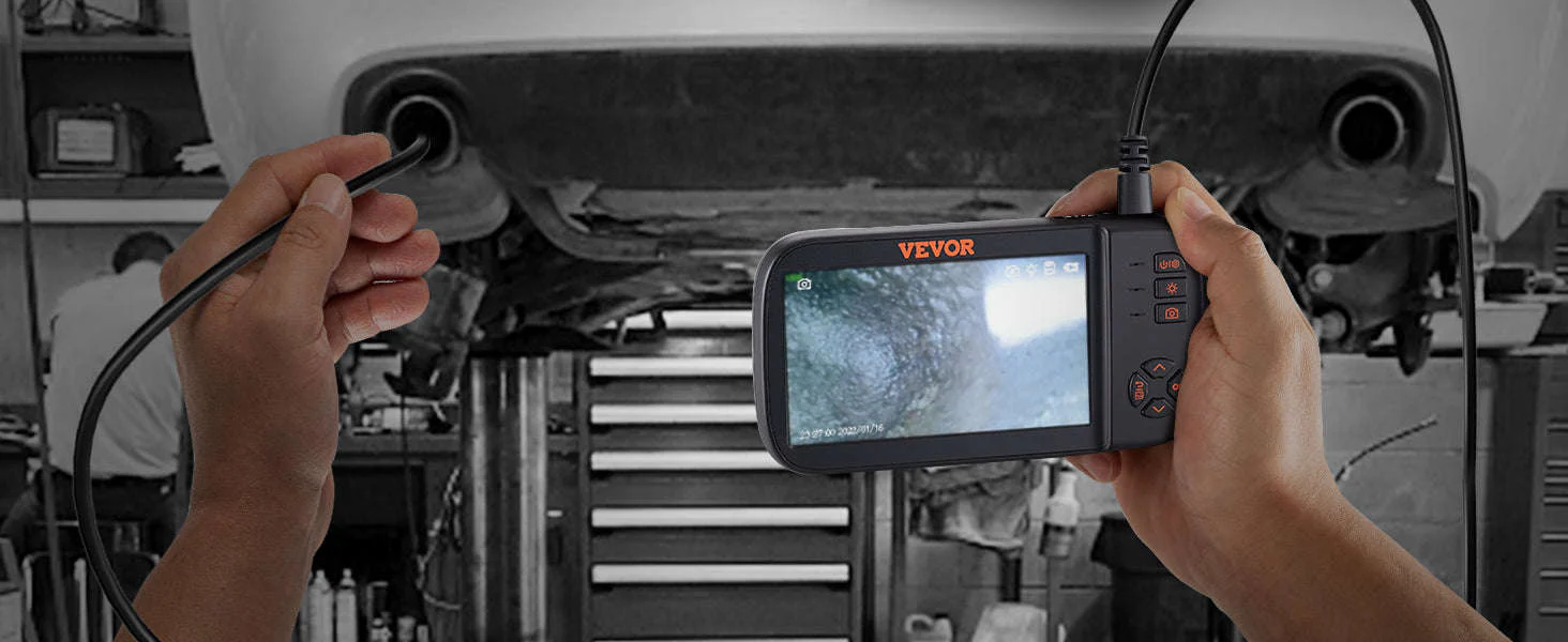 Triple Lens Borescope Camera 1080P with 4.5" Screen & 16.4ft Cable - Image 16