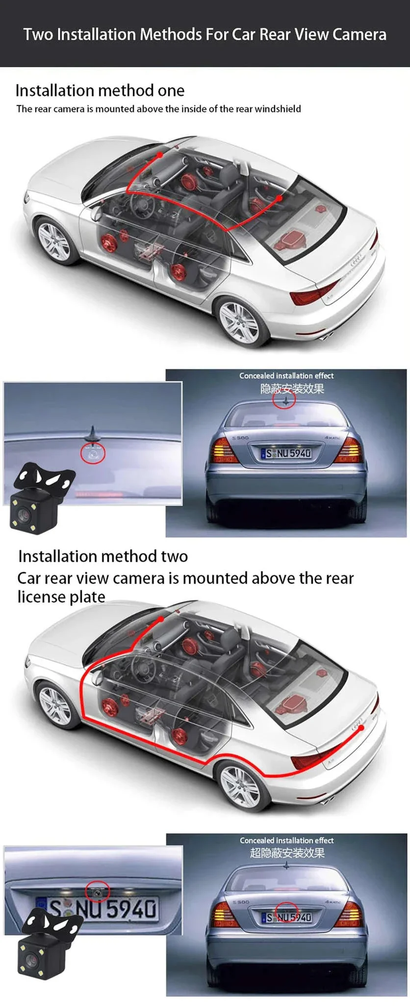 Triple Lens Dashcam WiFi 3-Channel 1080P HD Recorder - Image 22