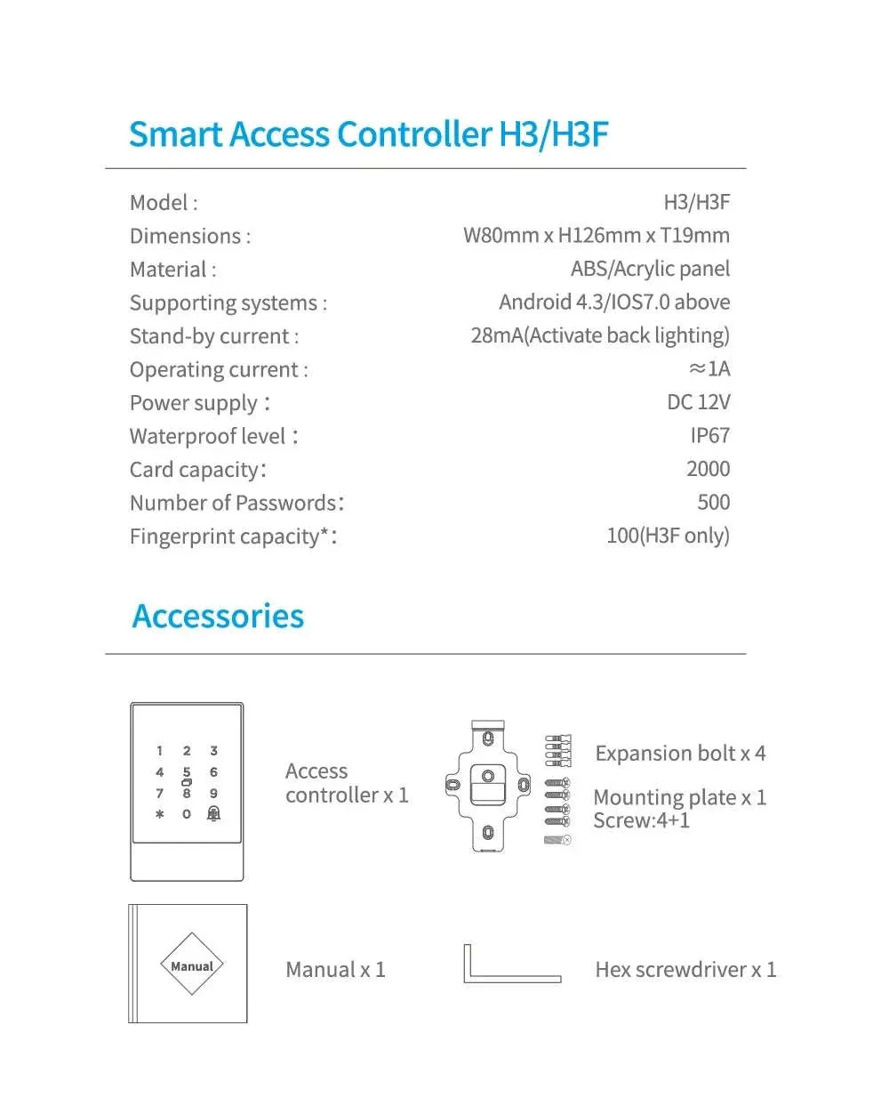 TTlock H3 Fingerprint Door Access Control System - Image 32