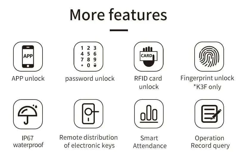 TTlock H3 Fingerprint Door Access Control System - Image 9