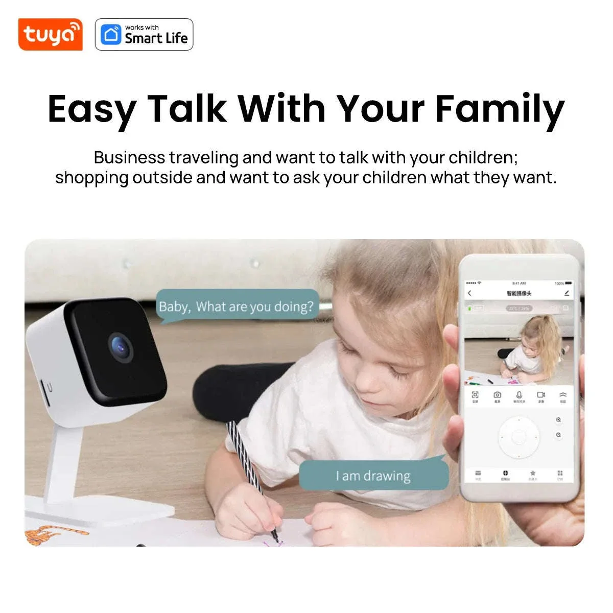 Tuya Smart 1080p Wi‑Fi Indoor Security Camera, 2MP - Image 10