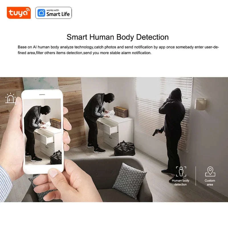Tuya Smart 1080p Wi‑Fi Indoor Security Camera, 2MP - Image 6