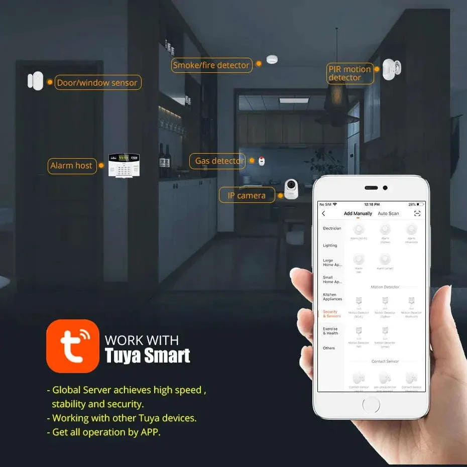 Tuya Smart Alarm System WiFi & 4G GSM Home Security Hub - Image 6