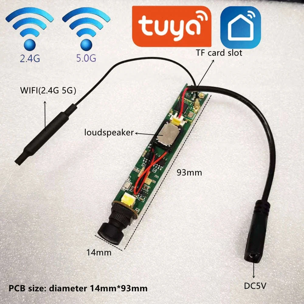 Tuya Smart Mini IP Camera Module 2MP WiFi Two-Way Audio - Image 8