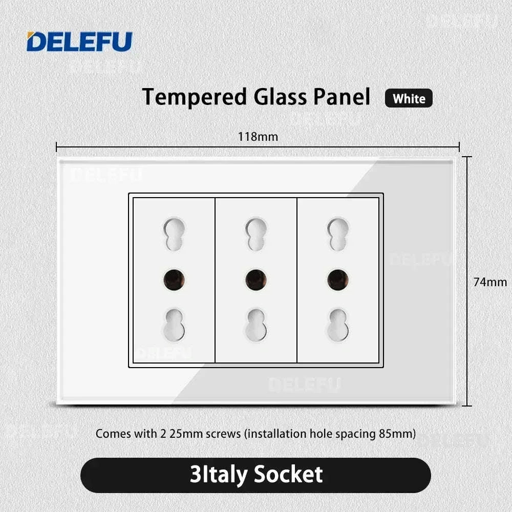 Tempered Glass Tuya WiFi Smart Wall Socket with USB-C Charging - Image 24