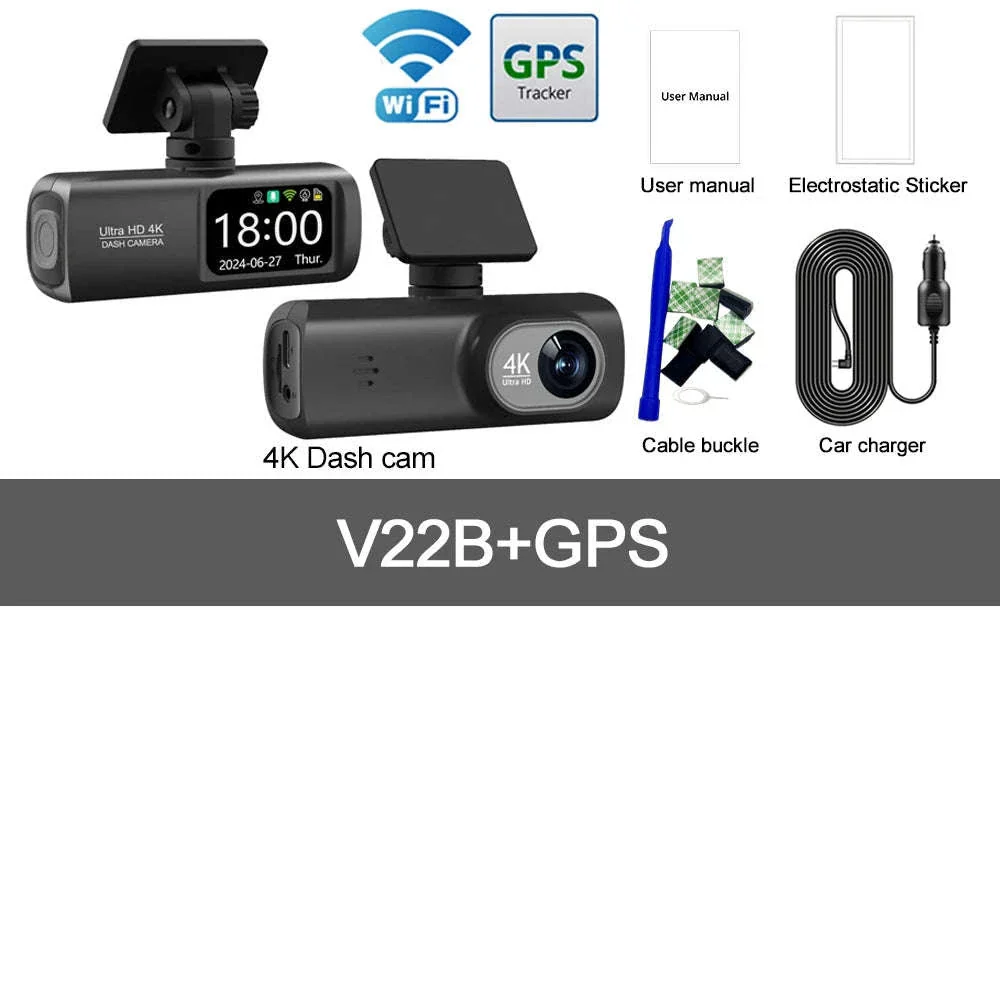 4K WiFi Dual Lens Dash Cam with GPS and Parking Monitor - Image 13