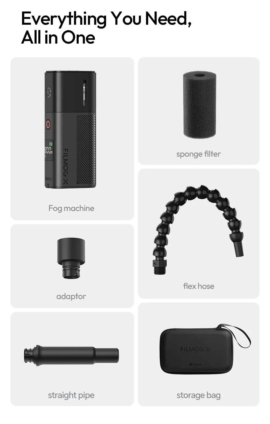Ulanzi FM02 30W Portable Smoke Machine for Photo & Video Effects - Image 13