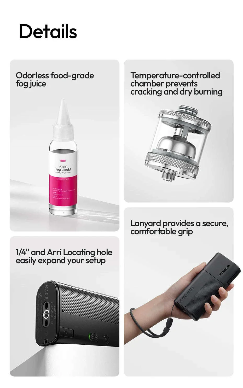 Ulanzi FM02 30W Portable Smoke Machine for Photo & Video Effects - Image 18