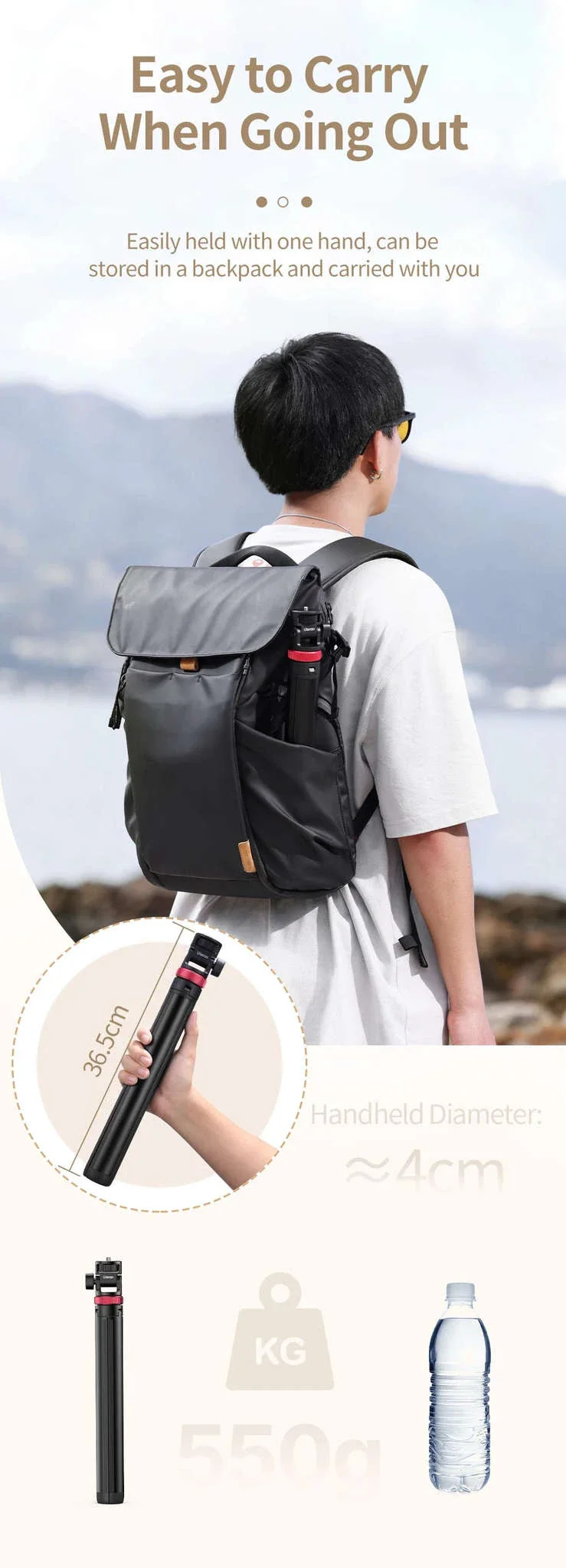 Ulanzi MT-79 Extendable Tripod for Cameras and Smartphones - Image 11