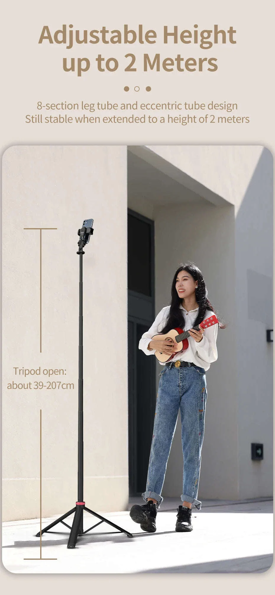Ulanzi MT-79 Extendable Tripod for Cameras and Smartphones - Image 12