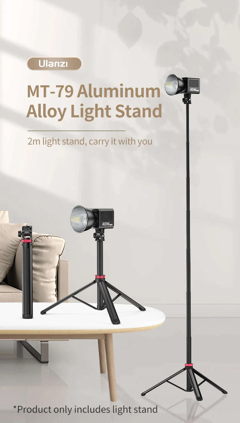 Ulanzi MT-79 Extendable Tripod for Cameras and Smartphones - Image 7