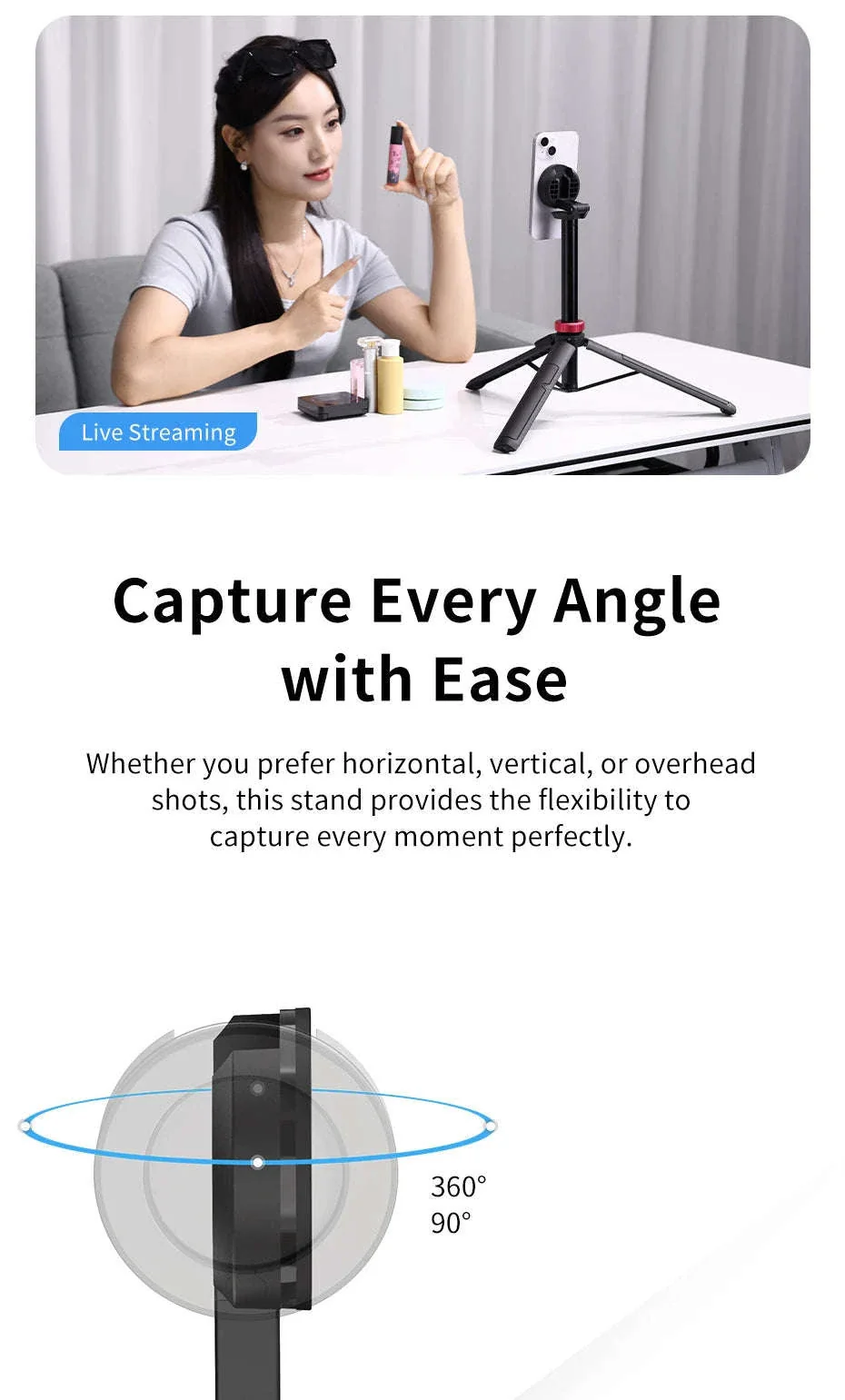 Ulanzi MT-84 MagSafe Selfie Stick Tripod, 1.53m - Image 12