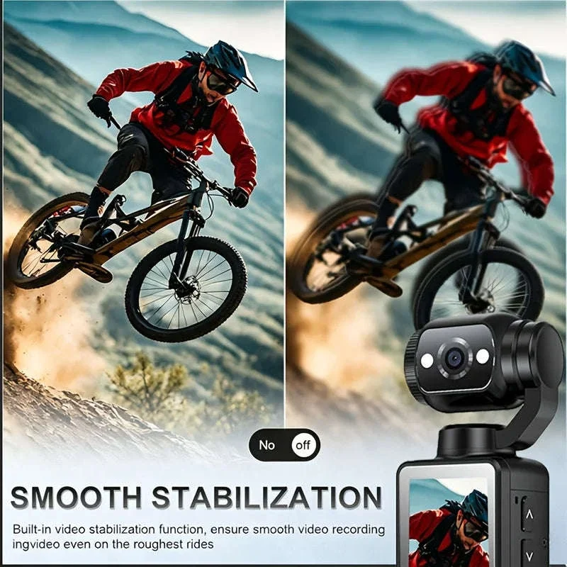 4K Pocket Sports Camcorder with 32GB Card, Tripod and 7-Hour Battery - Image 4