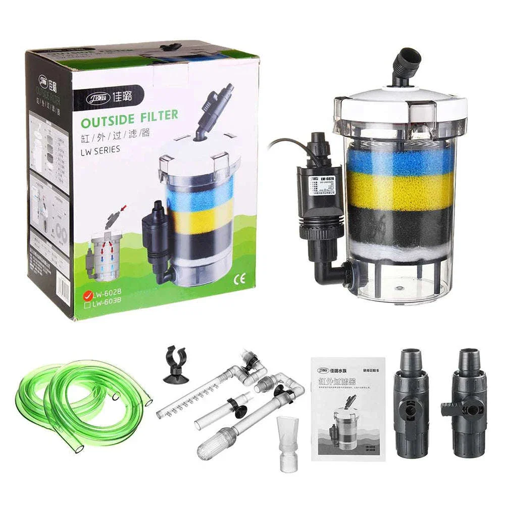 Ultra-Quiet Transparent Aquarium Filter Bucket