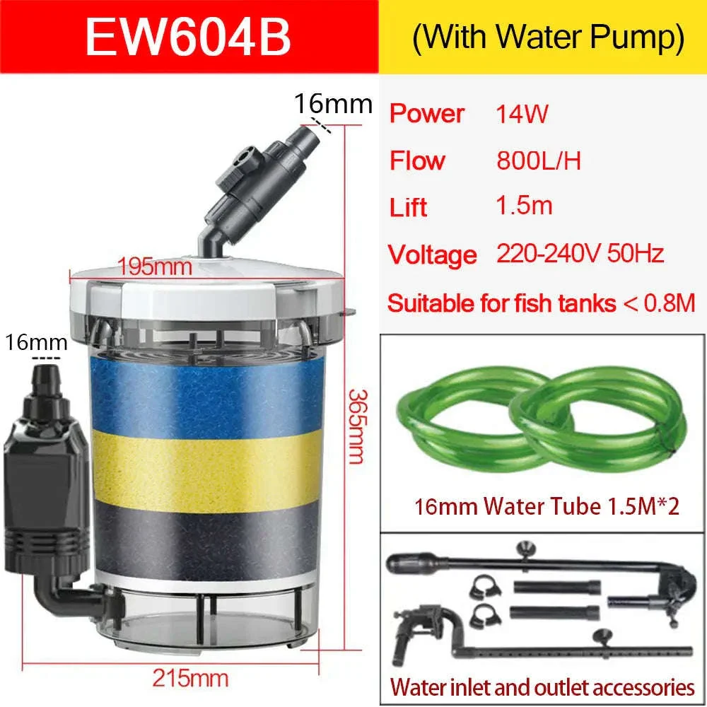 Ultra-Quiet Transparent Aquarium Filter Bucket - Image 23