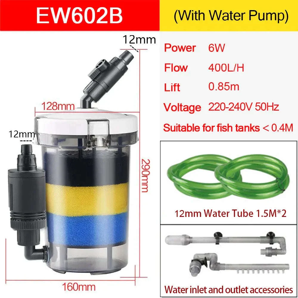 Ultra-Quiet Transparent Aquarium Filter Bucket - Image 25