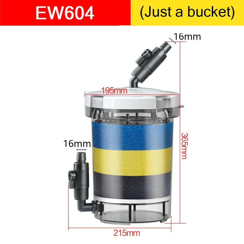Ultra-Quiet Transparent Aquarium Filter Bucket - Image 26