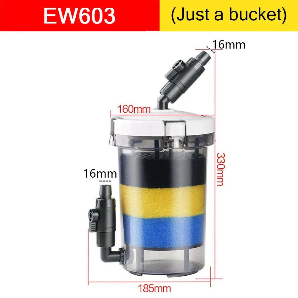 Ultra-Quiet Transparent Aquarium Filter Bucket - Image 27