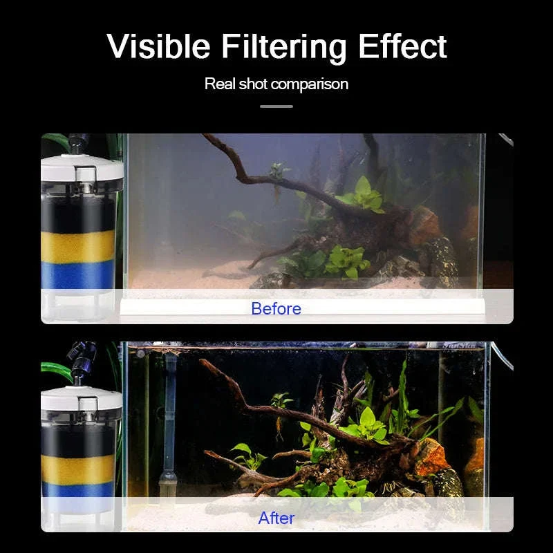 Ultra-Quiet Transparent Aquarium Filter Bucket - Image 3