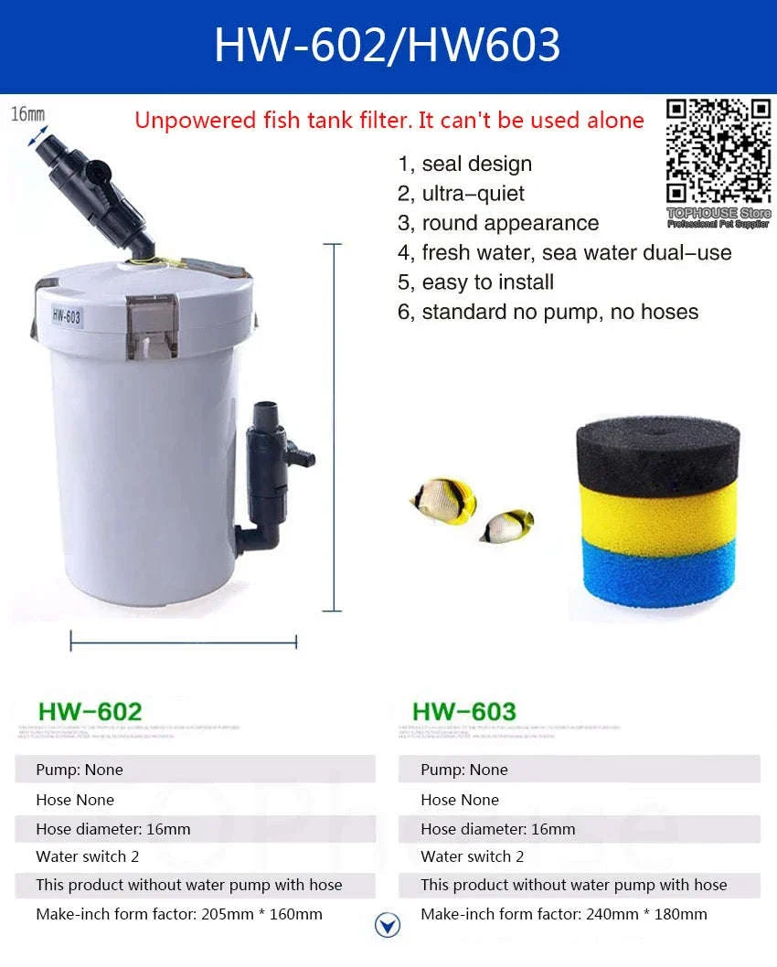 Ultra-Quiet Transparent Aquarium Filter Bucket - Image 8