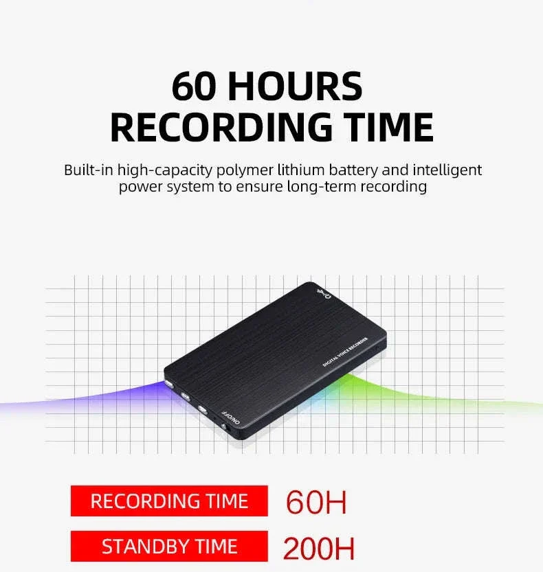 Ultra-Thin Voice Activated Recorder Card with 60H Recording - Image 15