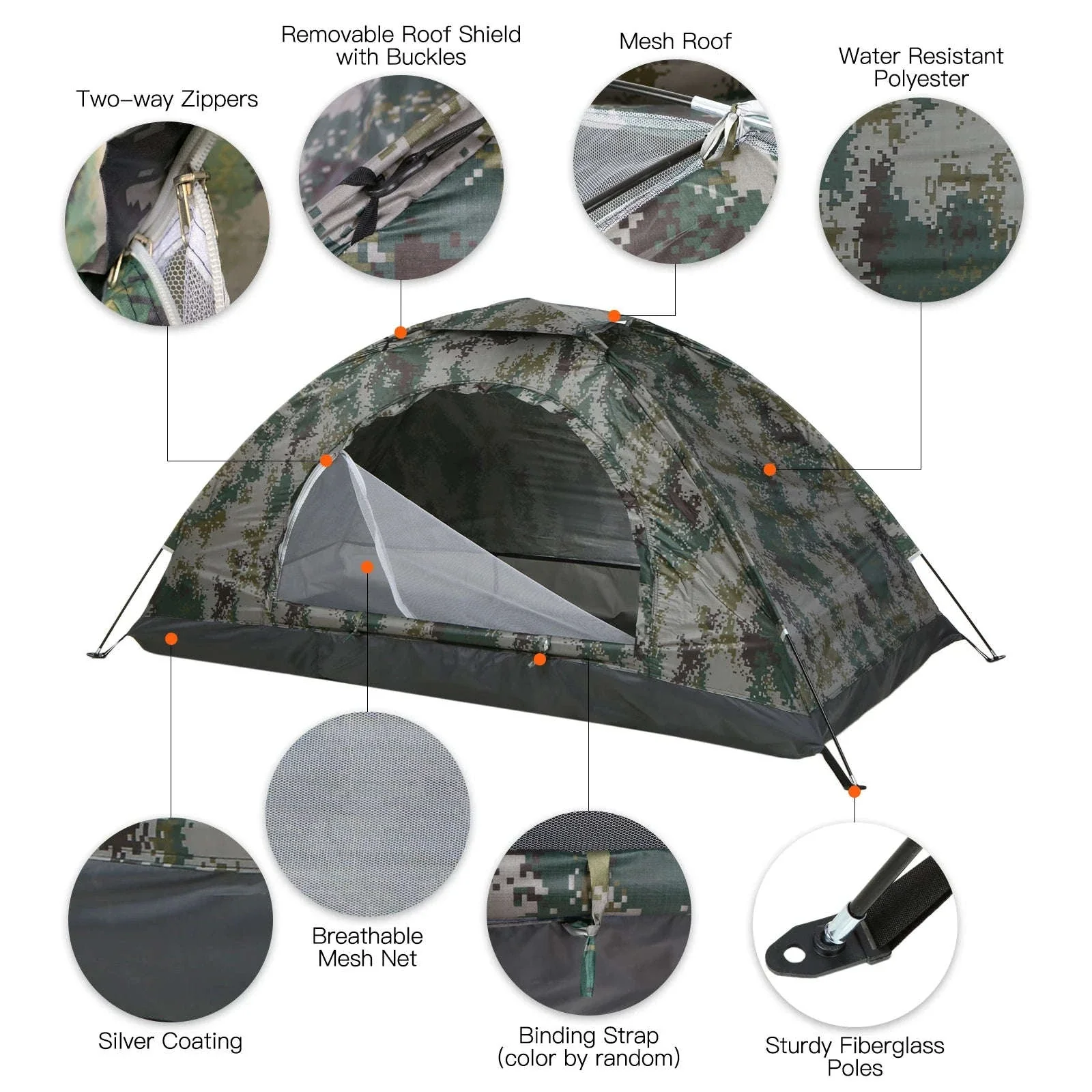 Ultralight 1–2 Person Camping Tent for Backpacking and Travel - Image 2