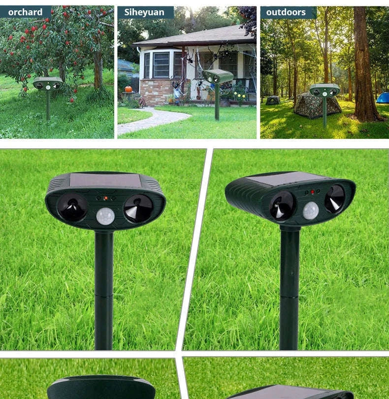 Solar Ultrasonic Animal Repellent for Garden Protection - Image 12