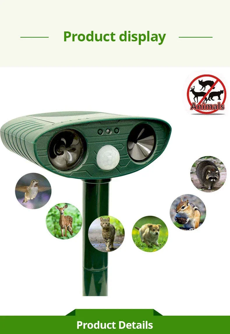 Solar Ultrasonic Animal Repellent for Garden Protection - Image 6