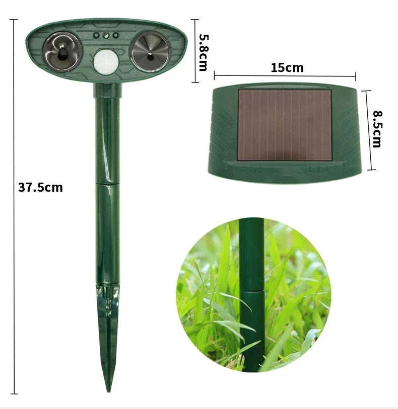 Solar Ultrasonic Animal Repellent for Garden Protection - Image 8
