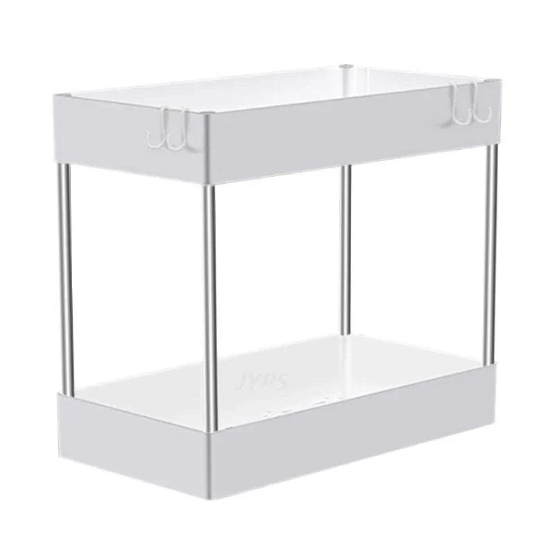 Under Sink Storage Organizer with 2-Tier Pull-Out Drawers - Image 27