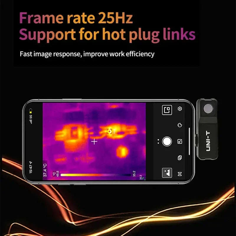 UNI-T Mobile Thermal Imager Smartphone Infrared Camera Adapter - Image 6