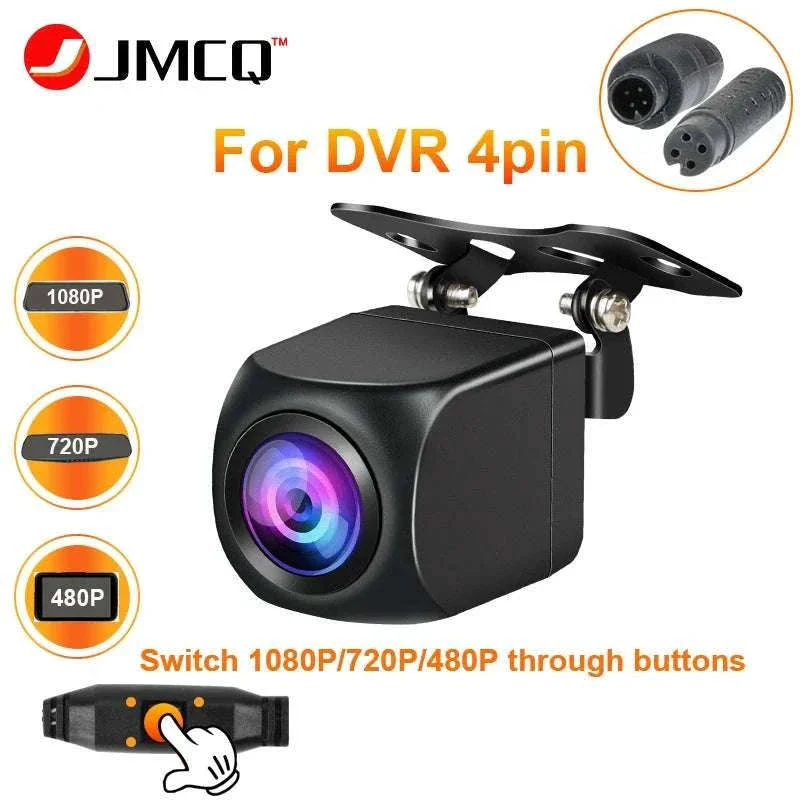 4‑Pin Rear View Backup Camera 1080P Waterproof Night Vision