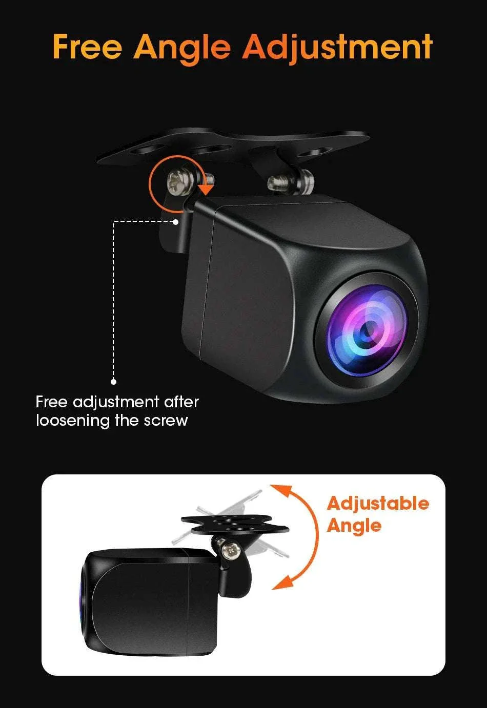 4‑Pin Rear View Backup Camera 1080P Waterproof Night Vision - Image 17