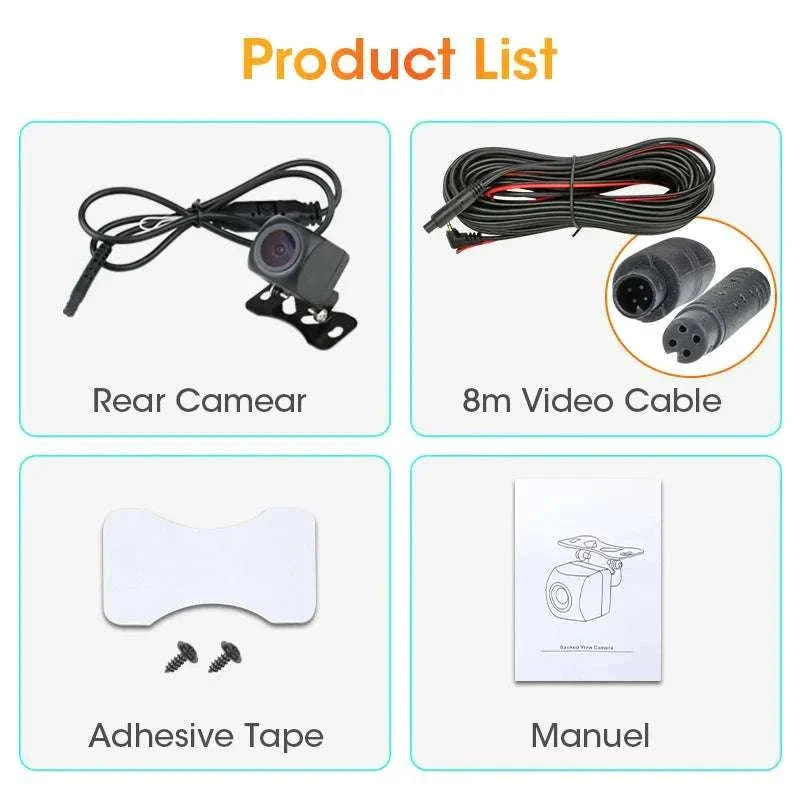 4‑Pin Rear View Backup Camera 1080P Waterproof Night Vision - Image 25