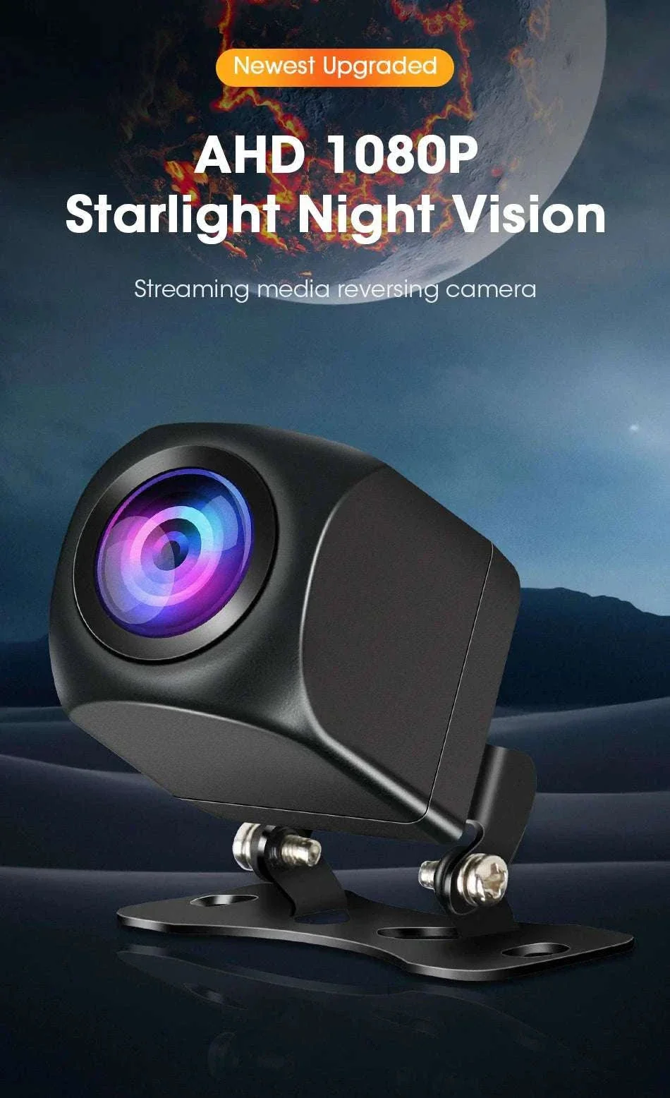 4‑Pin Rear View Backup Camera 1080P Waterproof Night Vision - Image 6