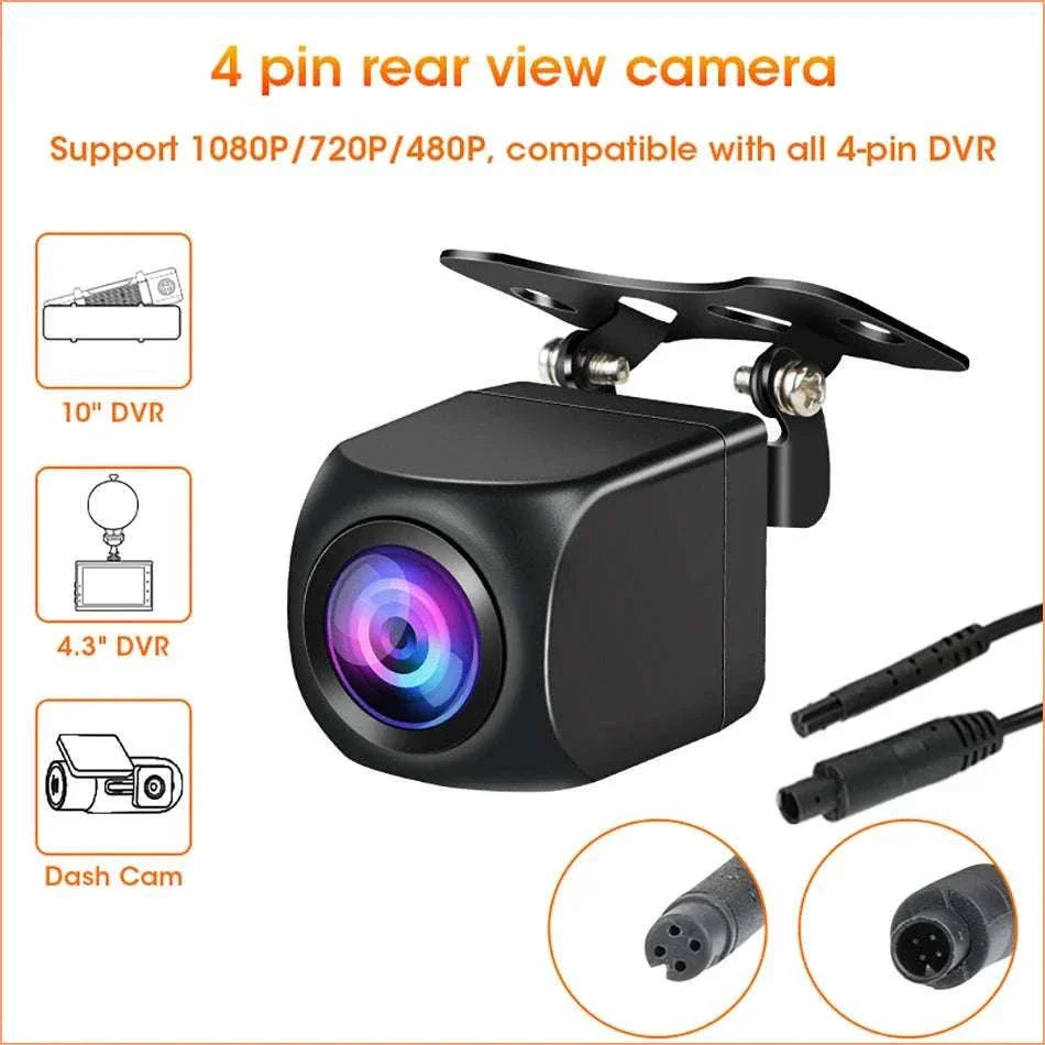 4‑Pin Rear View Backup Camera 1080P Waterproof Night Vision - Image 8