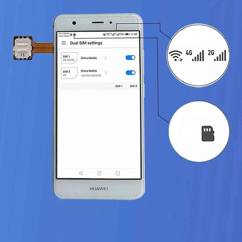 Universal Android Phone TF & Dual SIM Card Adapter - Image 5