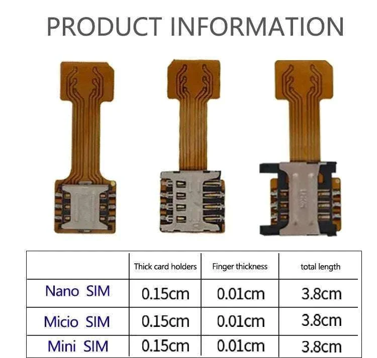Universal Android Phone TF & Dual SIM Card Adapter - Image 8
