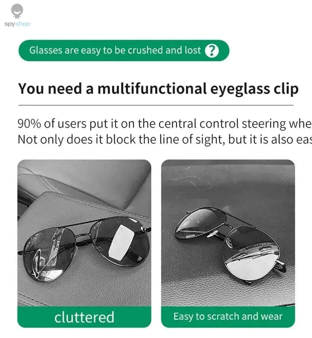 Universal Car Sun Visor Glasses Holder for Easy Access - Image 11