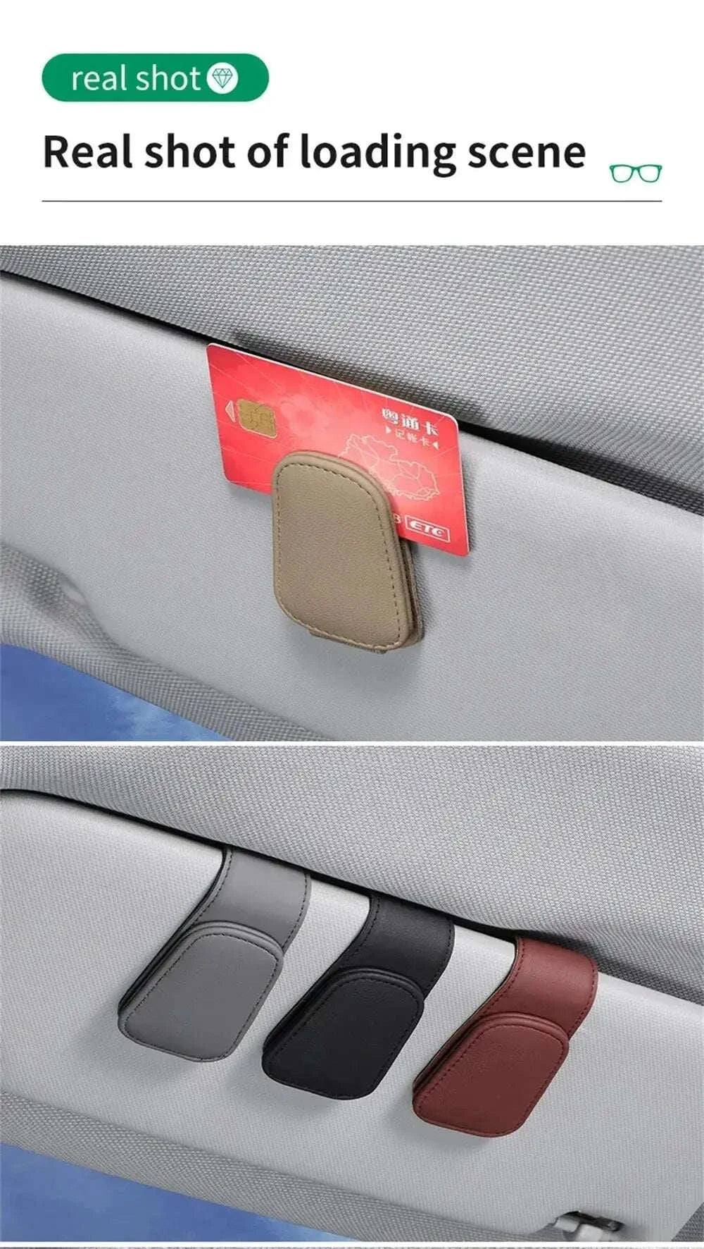 Universal Car Sun Visor Glasses Holder for Easy Access - Image 22