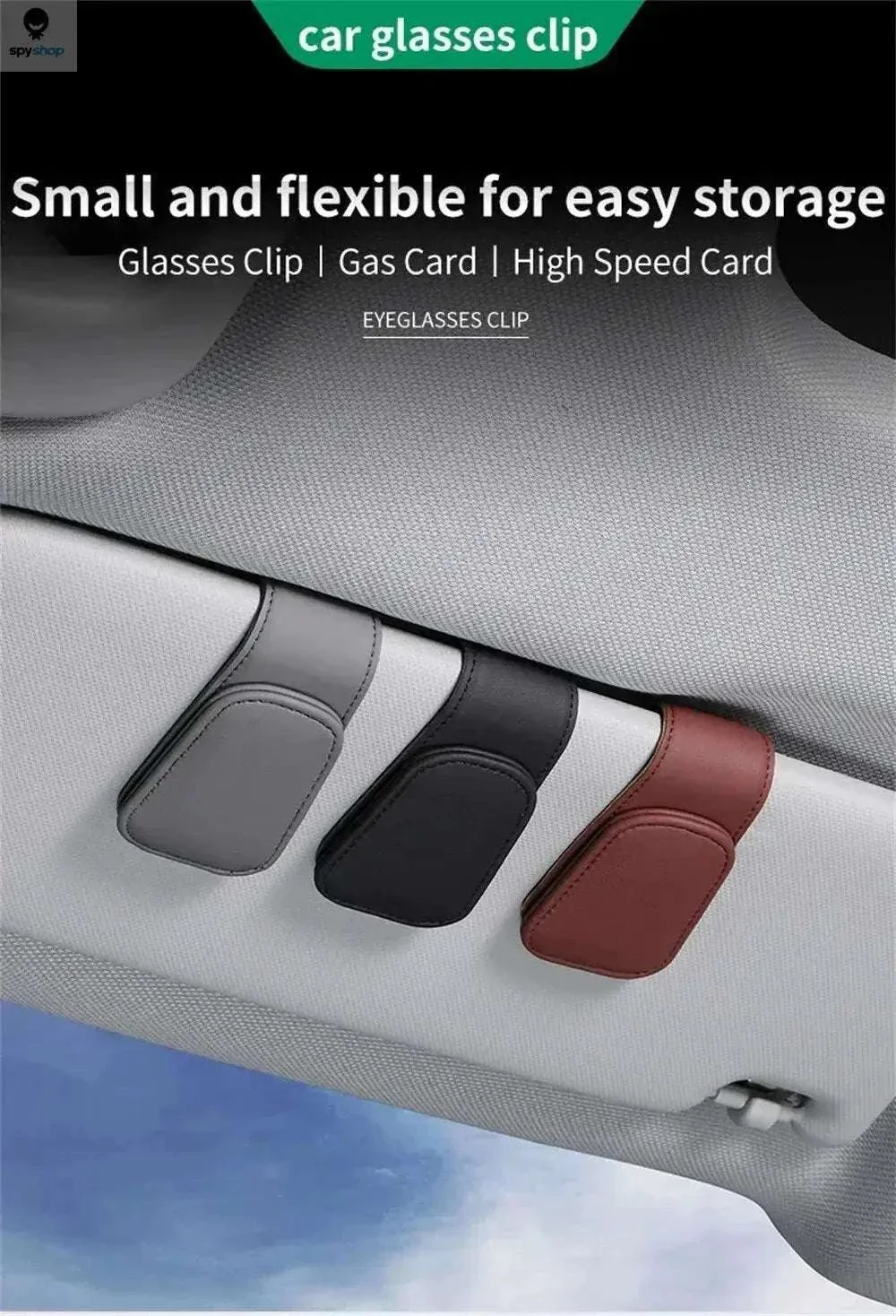 Universal Car Sun Visor Glasses Holder for Easy Access - Image 9