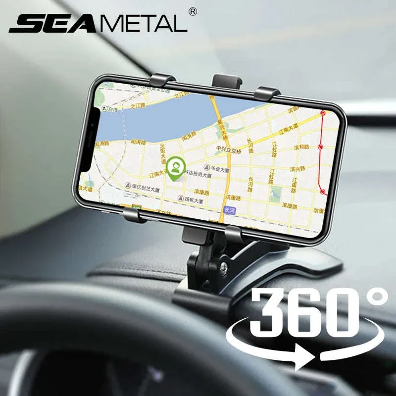 Universal Car Phone Holder for Dashboard, Mirror, and Visor