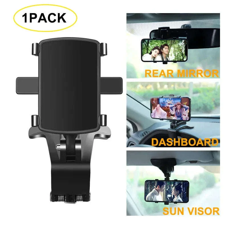 Universal Car Phone Holder for Dashboard, Mirror, and Visor - Image 10