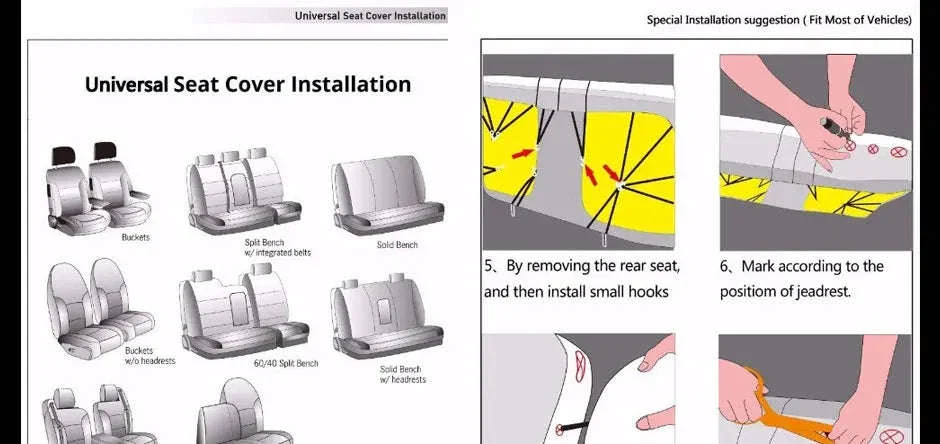 Universal PU Leather Car Seat Cover Set - Image 21