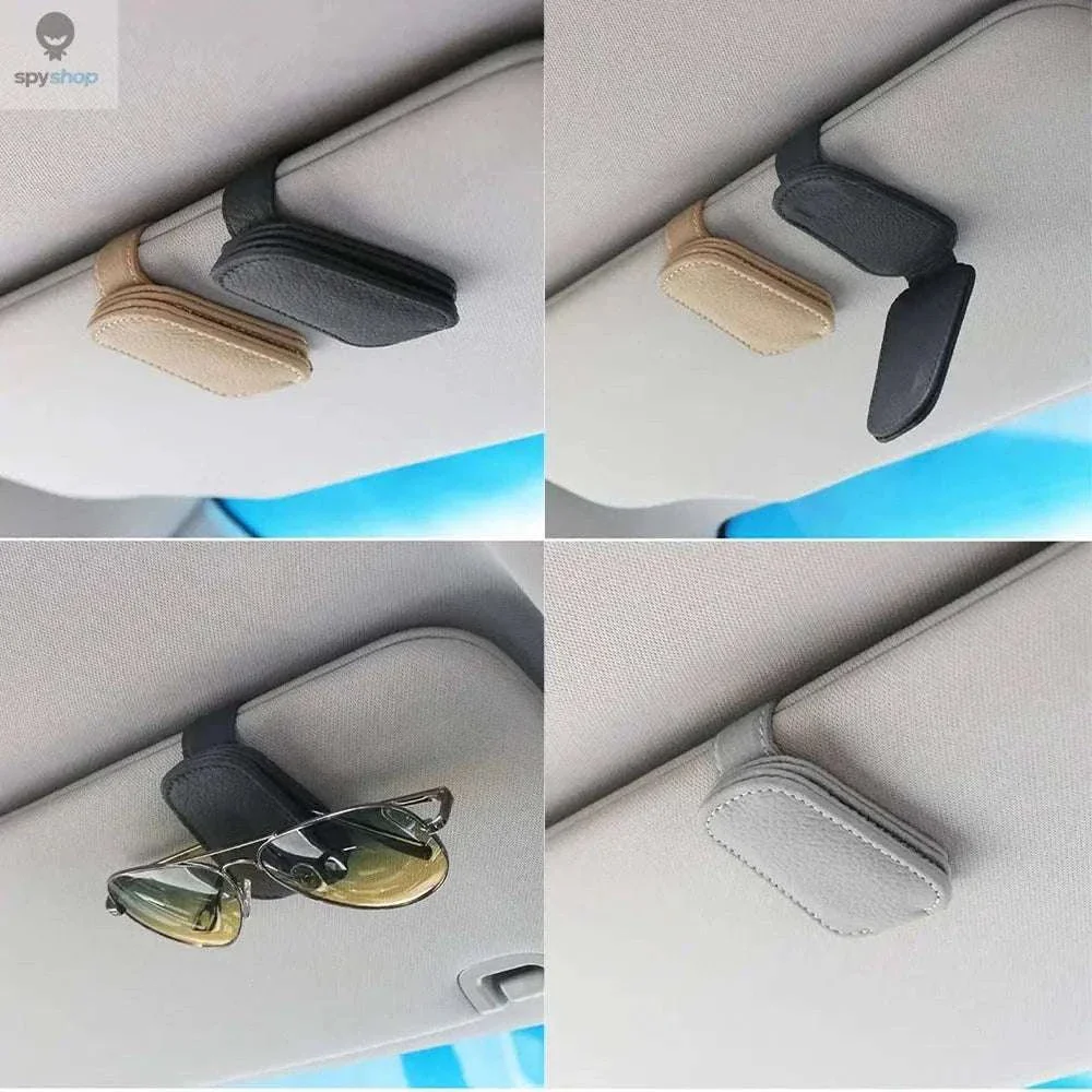 Universal Car Sunglasses Clip Organizer for Visor Storage - Image 3