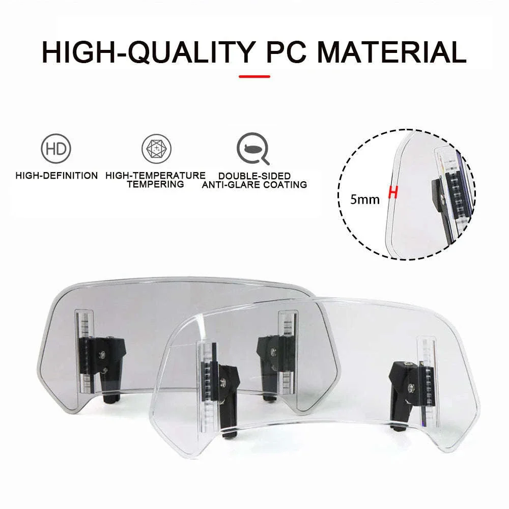 Adjustable Motorcycle Windshield Extension for Smoother Rides - Image 10