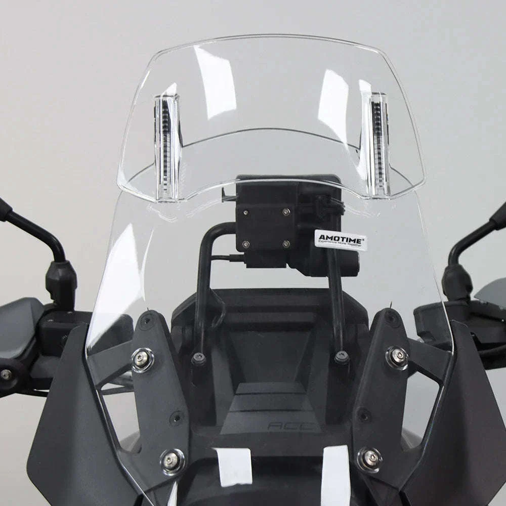 Adjustable Motorcycle Windshield Extension for Smoother Rides - Image 13